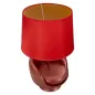 LAMPA NOCNA W STYLU MID-CENTURY CZERWONA Ø 26X43 cm